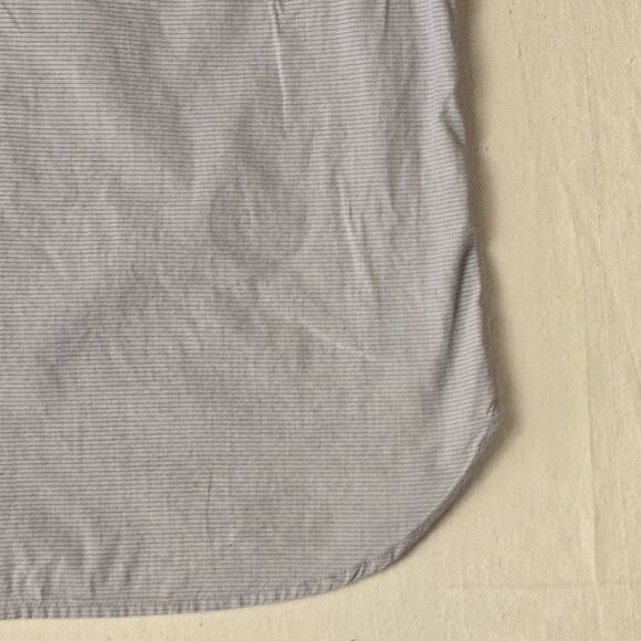 John Varvatos Converse Gray Checked S/S Cotton‎ Button Front Large - Picture 16 of 16